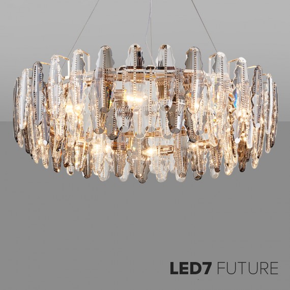 Loft Industry Modern - Sharp Round Chandelier